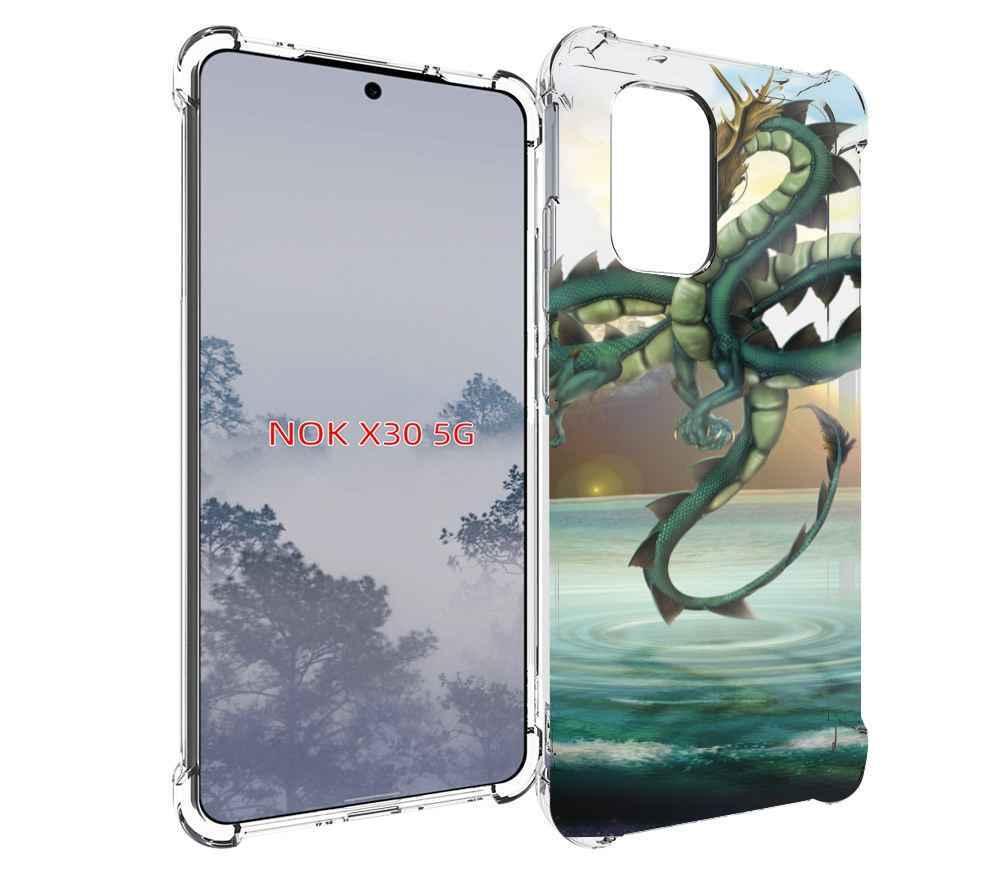 

Чехол MyPads водяной-дракон для Nokia X30 5G, Tocco