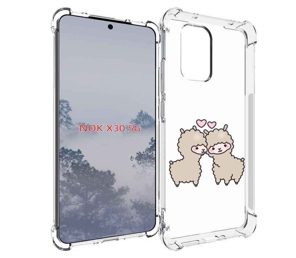 

Чехол MyPads влюбленные-барашки для Nokia X30 5G, Tocco