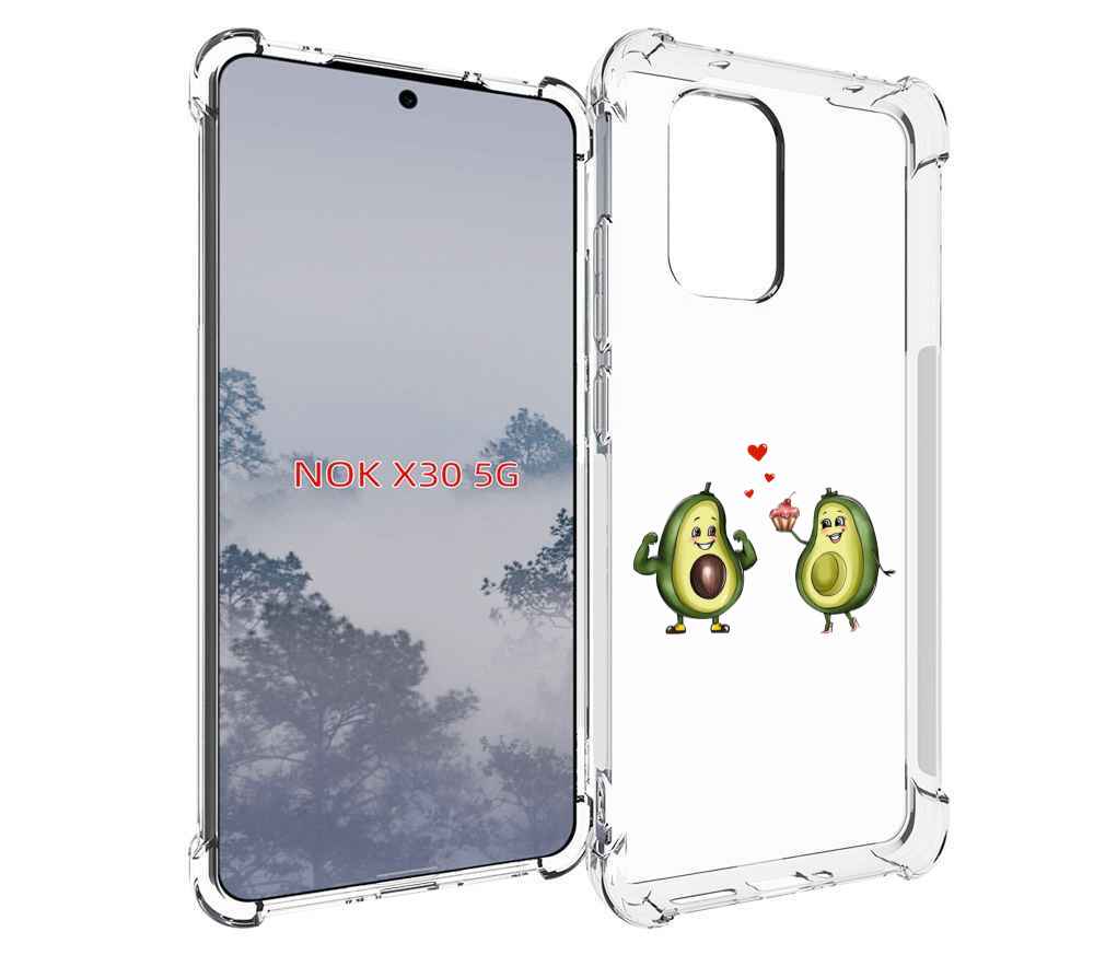 

Чехол MyPads влюбленные-авокадо для Nokia X30 5G, Tocco