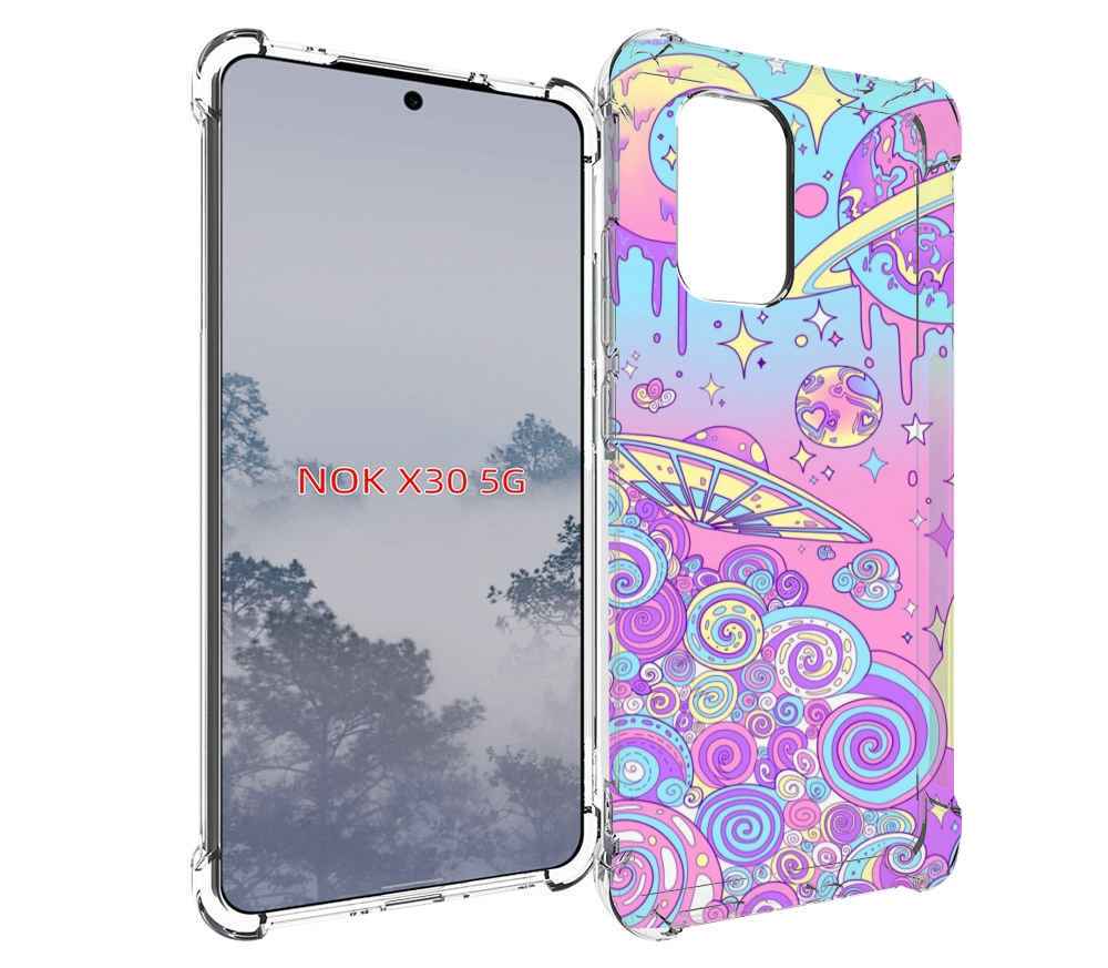 

Чехол MyPads ванильные планеты для Nokia X30 5G, Tocco