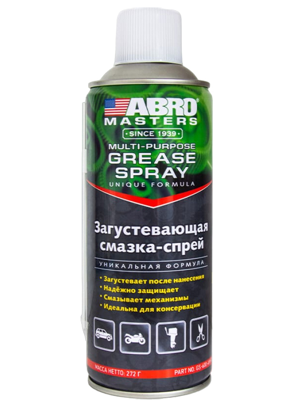 

ABRO GS600AMR GS-600-AM-R_смазка спрей загустевающая 420г ABRO MASTERS\ 1шт