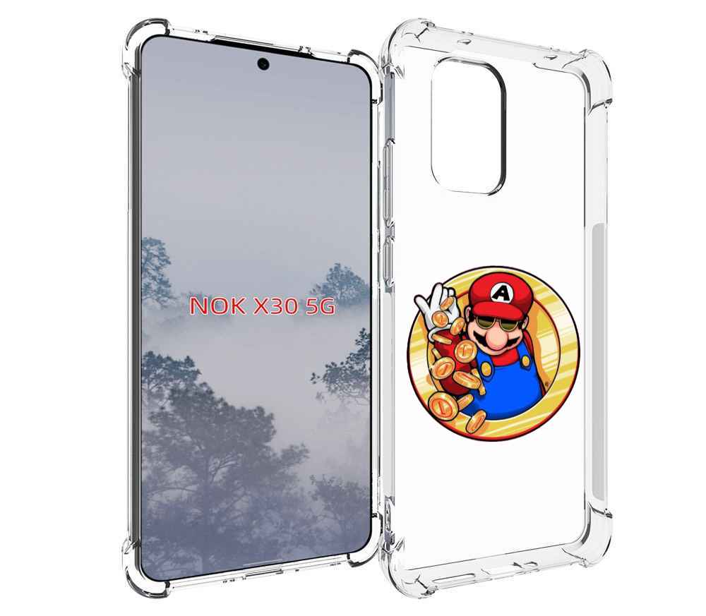

Чехол MyPads богатый марио для Nokia X30 5G, Tocco