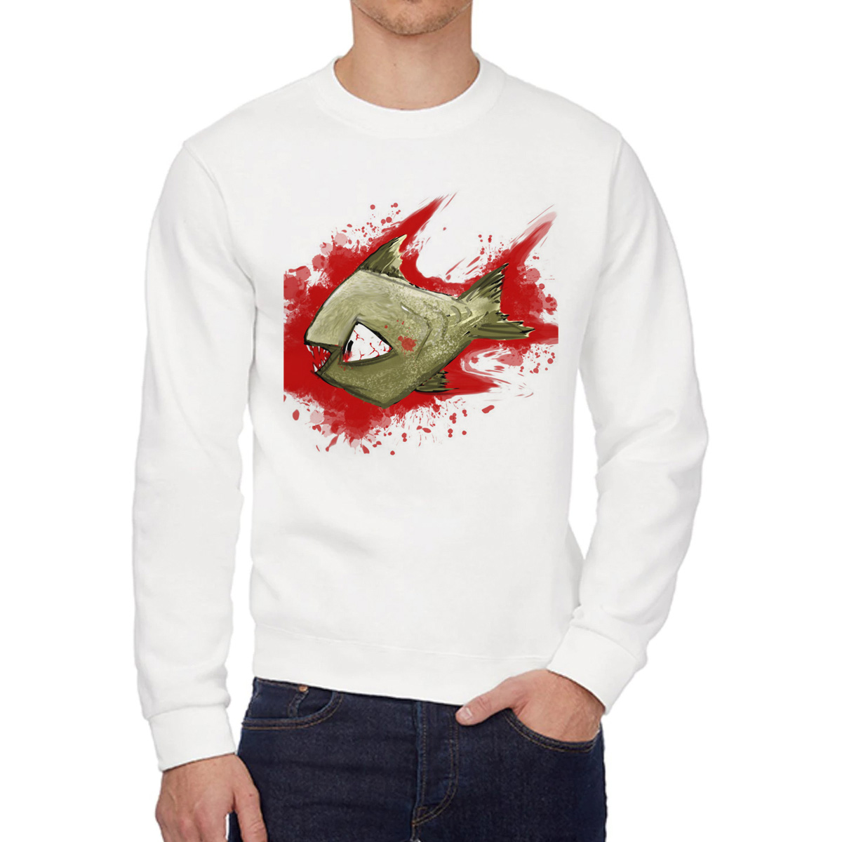 

Свитшот унисекс CoolPodarok W015833 белый 44 RU, 4W015833