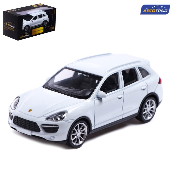 Машина металлическая Автоград PORSCHE CAYENNE TURBO, 1:43, белый 4843676 rastar машина радиоуправляемая 1 24 porsche cayenne turbo