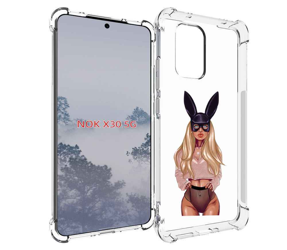 

Чехол MyPads блондинка-с-ушками женский для Nokia X30 5G, Tocco