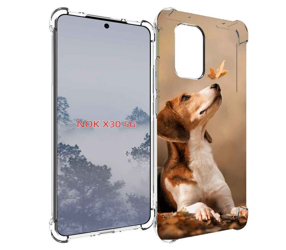 

Чехол MyPads бигль-собака для Nokia X30 5G, Tocco
