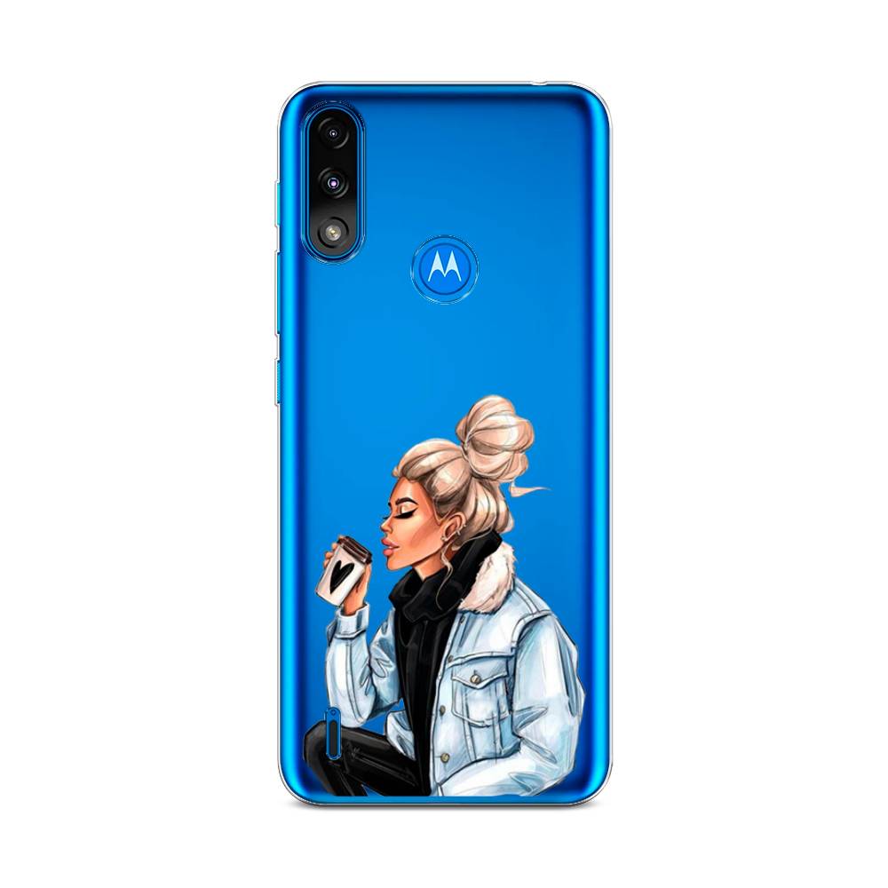 

Чехол Awog на Lenovo K13/Motorola Moto E7 Power "Cute girl", Разноцветный, 242450-7