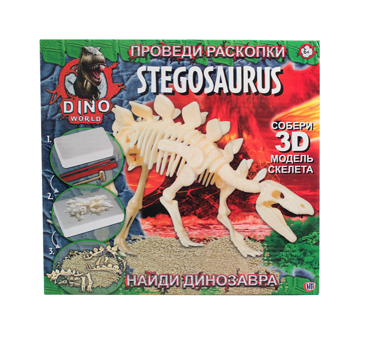 фото Набор dino world проведи раскопки (стегозавр) halsall toys internationals hti