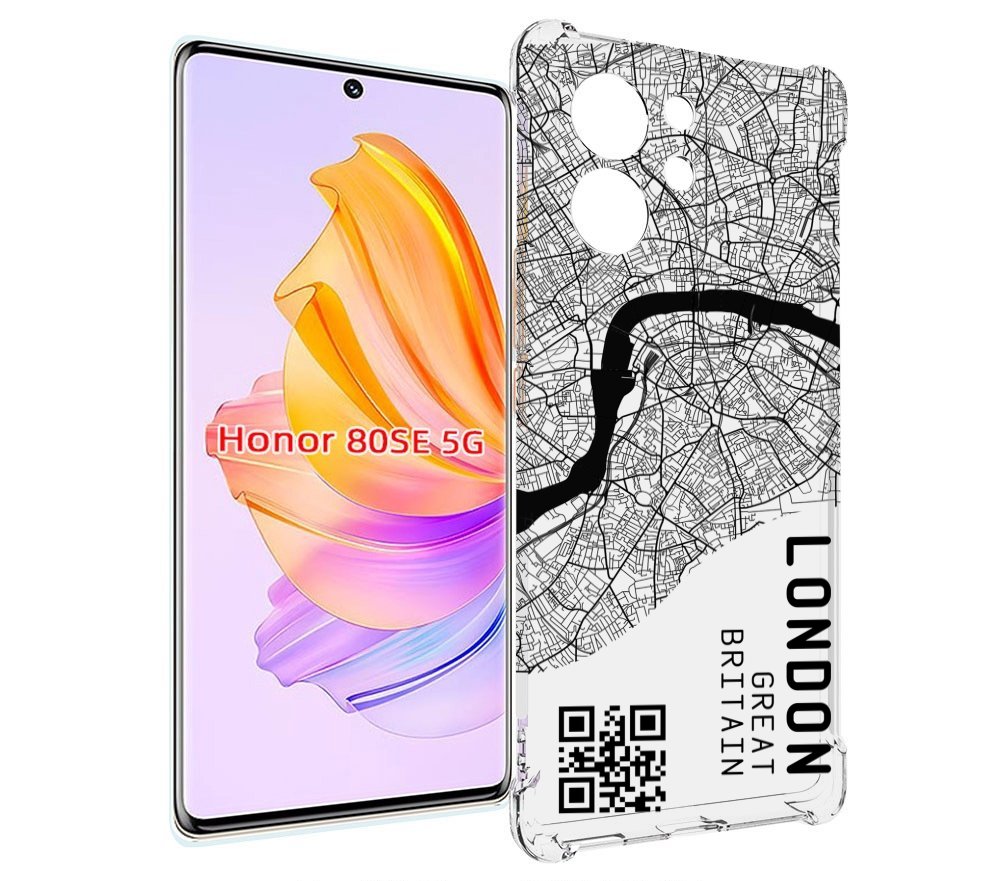 

Чехол MyPads схема-лондон для Honor 80 SE, Прозрачный, Tocco