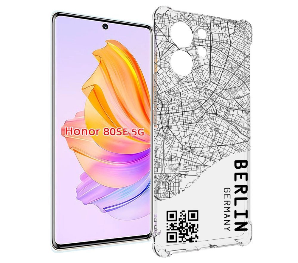 

Чехол MyPads схема-берлин для Honor 80 SE, Прозрачный, Tocco
