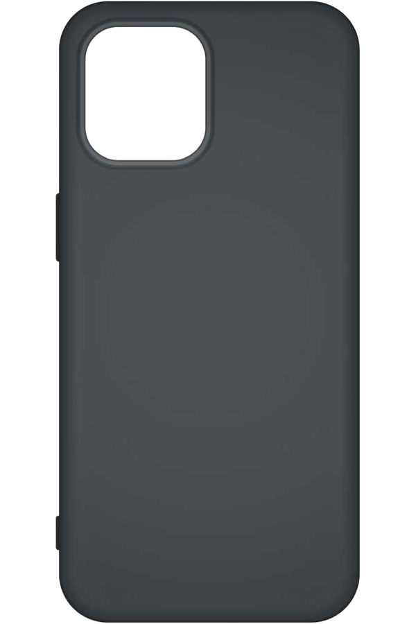 фото Чехол borasco silicone case, для apple iphone 12 pro max, черный (матовый)