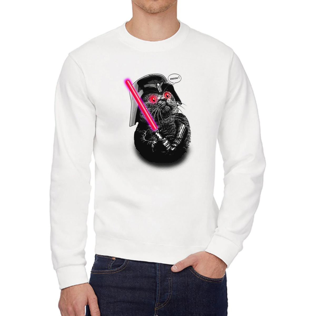 

Свитшот унисекс CoolPodarok W015819 белый 58 RU, 8W015819