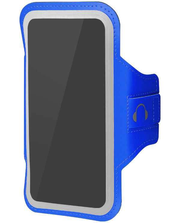 фото Чехол-повязка df sportcase-04, для универсальный 5.5-6.5", синий
