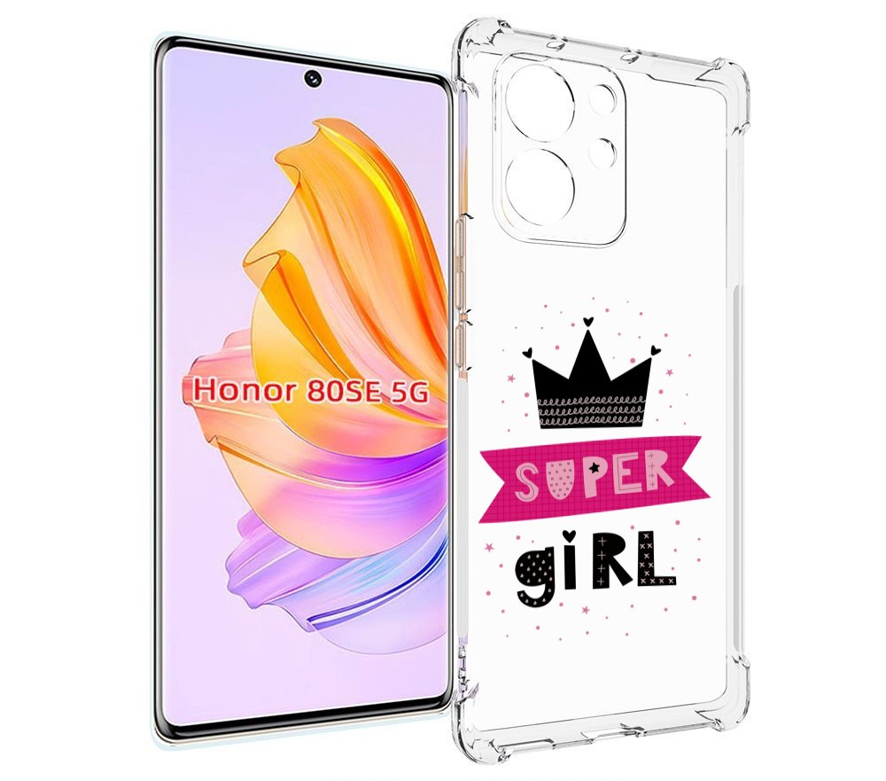

Чехол MyPads супер-девчонка женский для Honor 80 SE, Прозрачный, Tocco