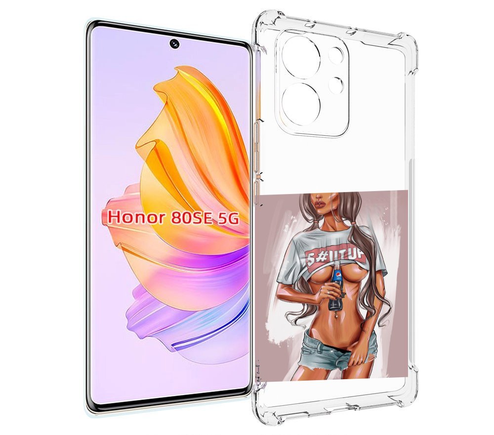 

Чехол MyPads стройная-девушка-с-пепси женский для Honor 80 SE, Прозрачный, Tocco