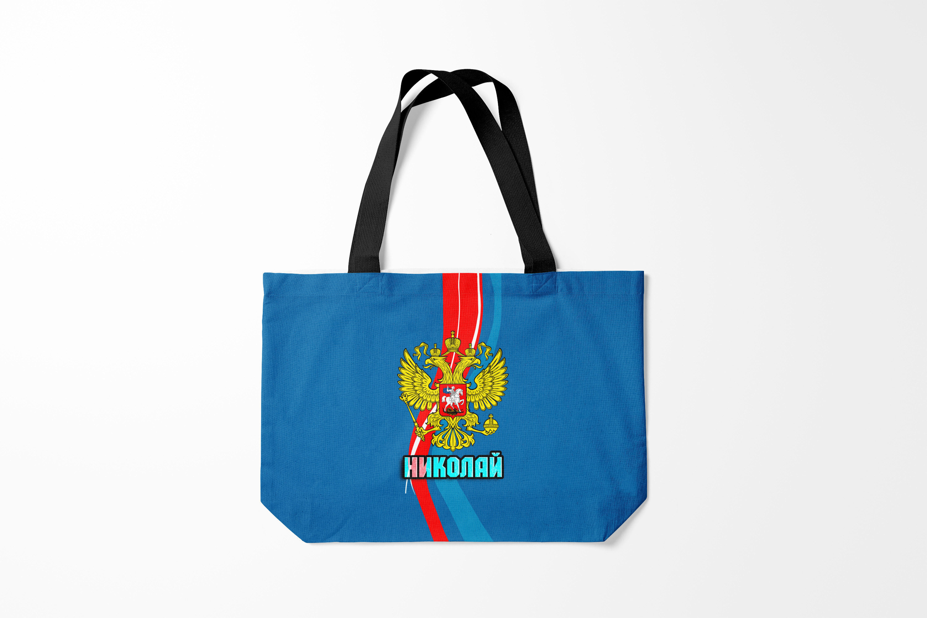 

Сумка шoппер унисекс Burnettie Новогодний Саша, красный, Новогодний Саша