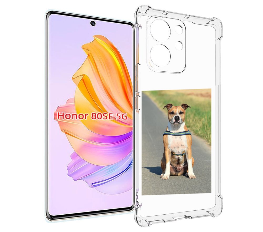 

Чехол MyPads стаффорд терьер для Honor 80 SE, Прозрачный, Tocco
