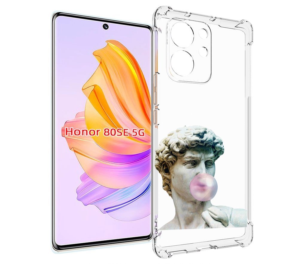 

Чехол MyPads статуя-с-жвачкой для Honor 80 SE, Прозрачный, Tocco
