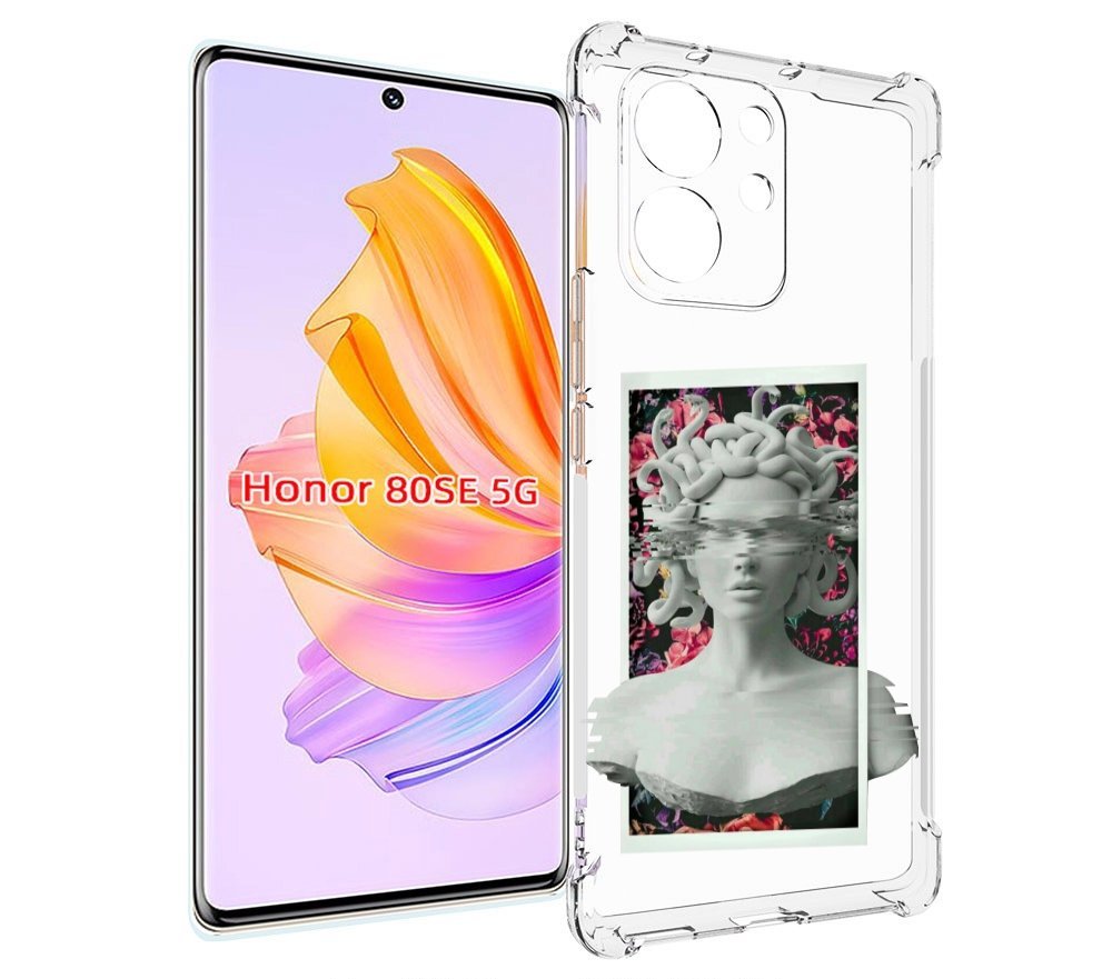 

Чехол MyPads статуя-медузы для Honor 80 SE, Прозрачный, Tocco