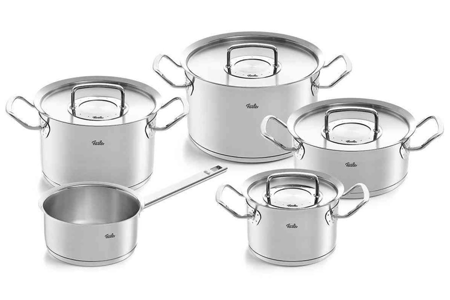 

Набор из 9 предметов Fissler Pure-Profi Collection кастрюли крышки ковш 8411205_