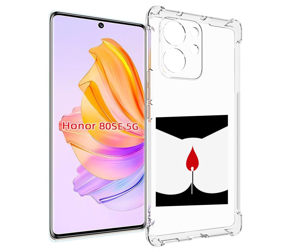 

Чехол MyPads спичка горит для Honor 80 SE, Прозрачный, Tocco