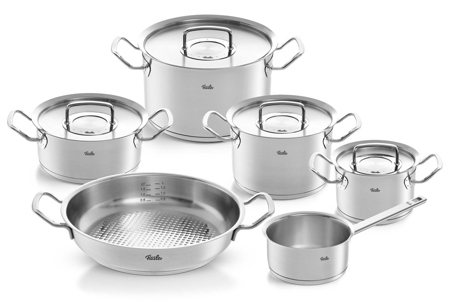 

Набор из 10 предметов Fissler Pure-Profi Collection 2, кастрюли, ковш 8438806_