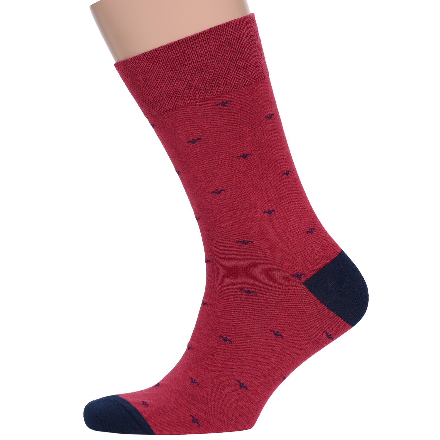 фото Носки мужские moscowsocksclub nm-370 бордовые 41-43