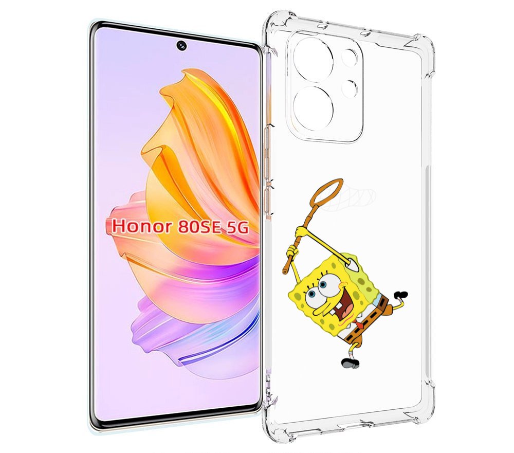 

Чехол MyPads спанчбоб-с-сочком для Honor 80 SE, Прозрачный, Tocco