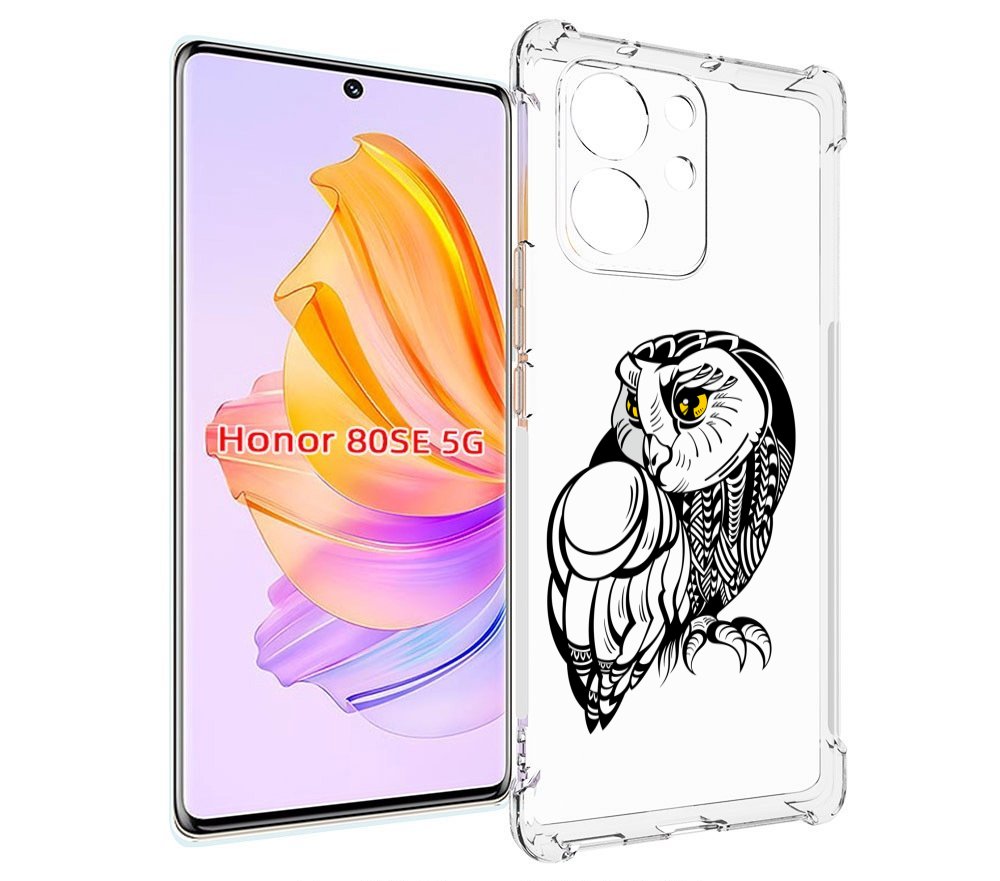 

Чехол MyPads сова-красотка для Honor 80 SE, Прозрачный, Tocco