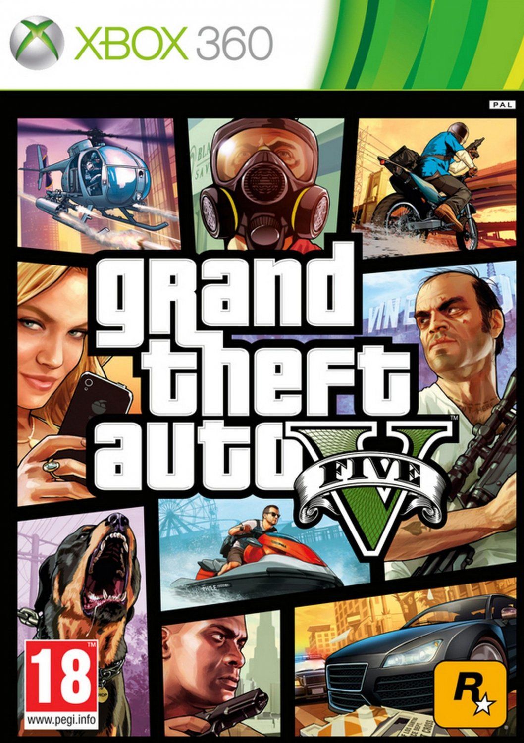 Игра GTA: Grand Theft Auto 5 (V) Русская Версия для Microsoft Xbox 360