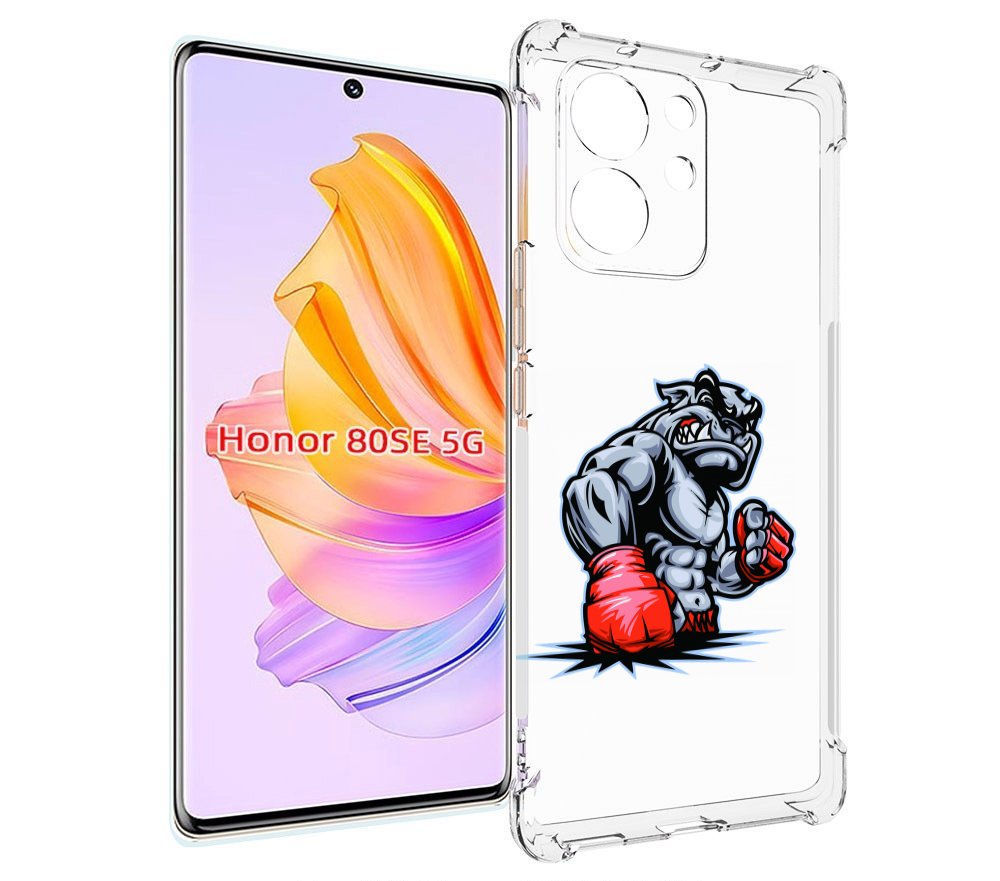 

Чехол MyPads собака-боксер для Honor 80 SE, Прозрачный, Tocco
