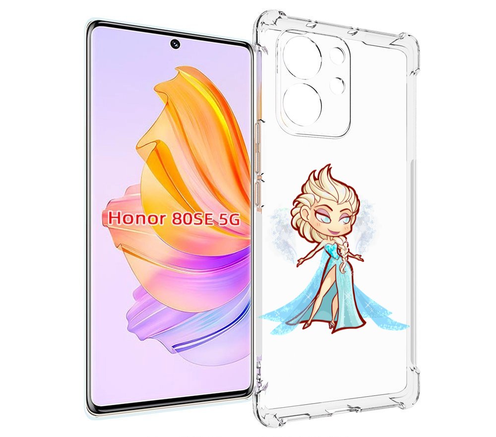 

Чехол MyPads снежная-принцесса женский для Honor 80 SE, Прозрачный, Tocco