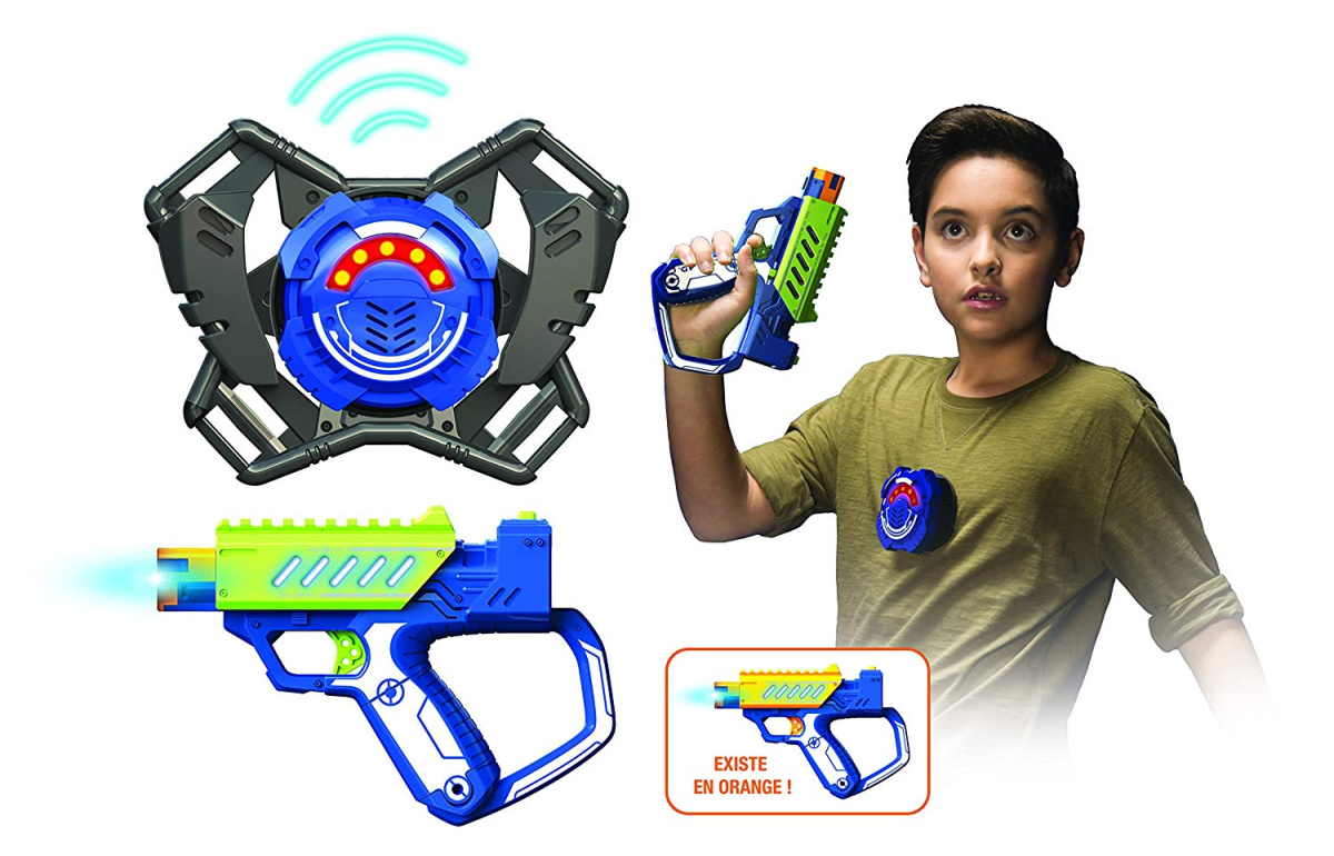 Набор игрушечного оружия IQchina Lazer MAD First ops, зеленый, синий