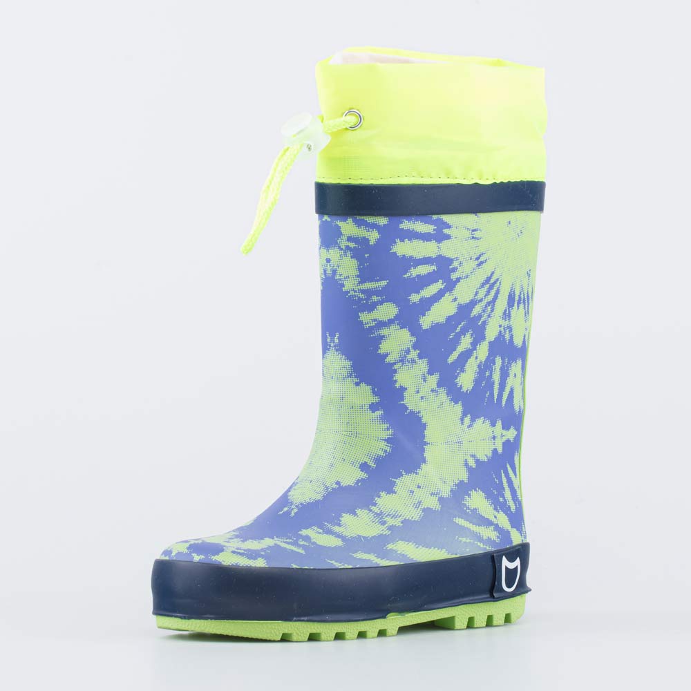 Сапоги резиновые детские Котофей 366228-12 син-сал р.26