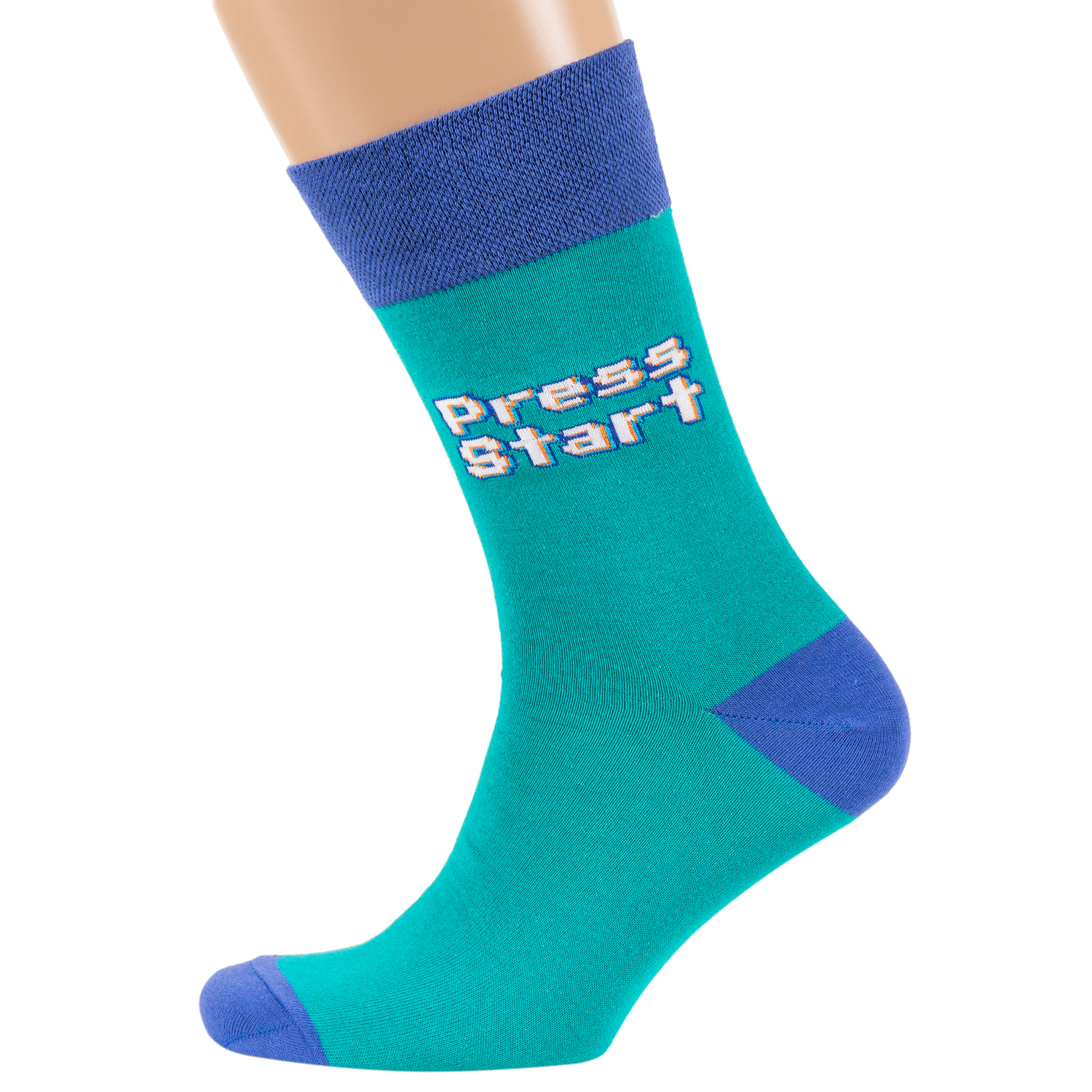 Носки мужские MoscowSocksClub nm-510 бирюзовые 44-46