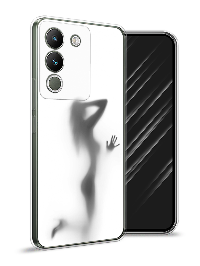 

Чехол Awog на Vivo V29e 5G "Стекло в душе", Белый;серый;черный, 269650-1
