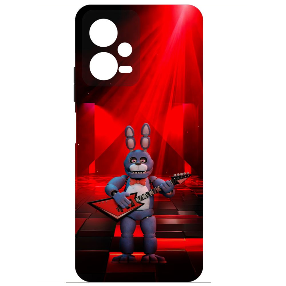 

Чехол-накладка Krutoff Soft Case ФНАФ - Бонни с гитарой для Xiaomi Poco X5 черный