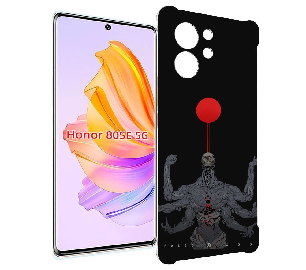 

Чехол MyPads скелет-с-6-руками для Honor 80 SE, Прозрачный, Tocco