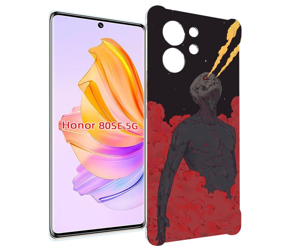 

Чехол MyPads скелет в красном дыму для Honor 80 SE, Прозрачный, Tocco