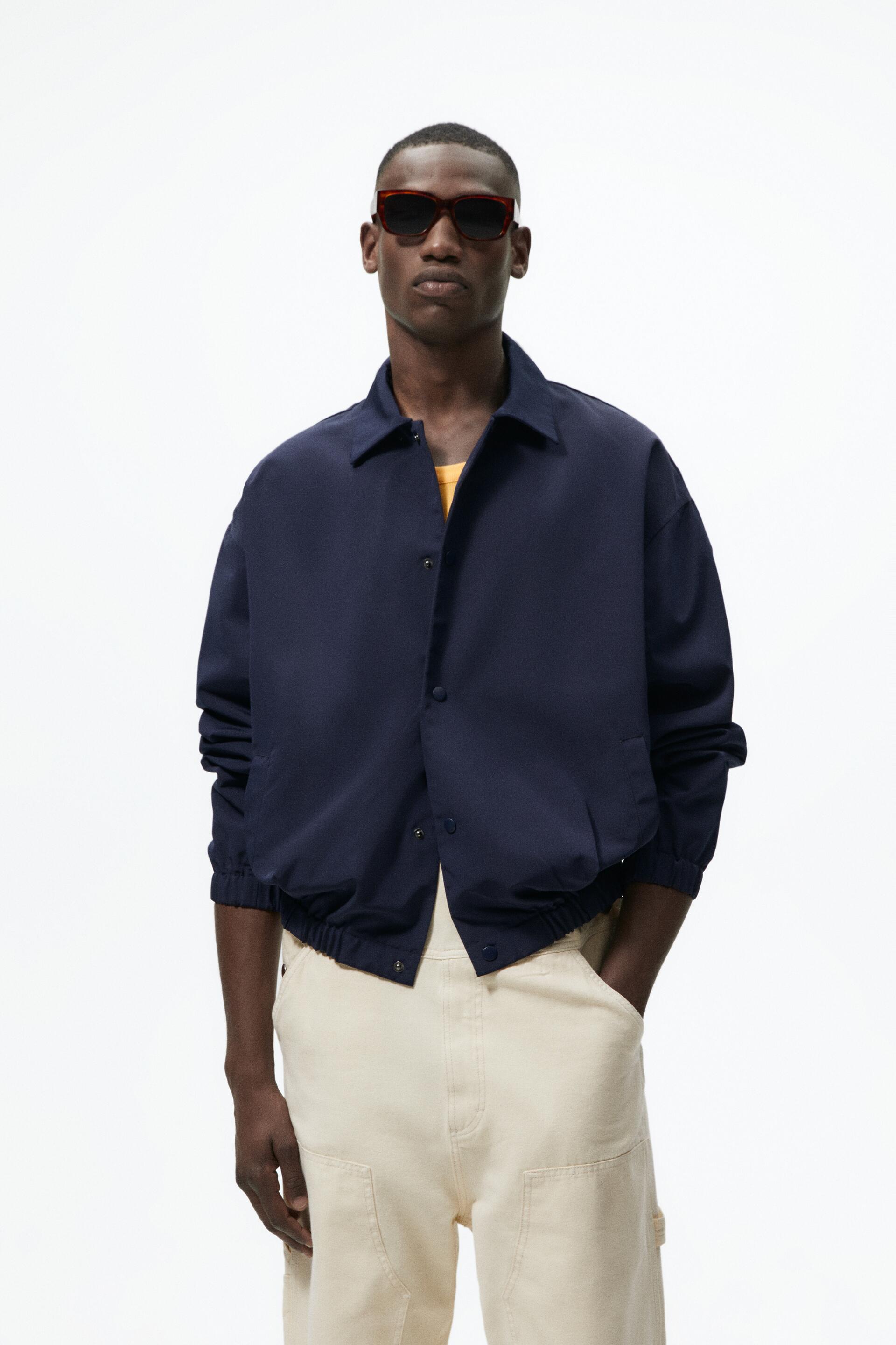

Бомбер мужской ZARA 05320401 синий XL (доставка из-за рубежа), 05320401