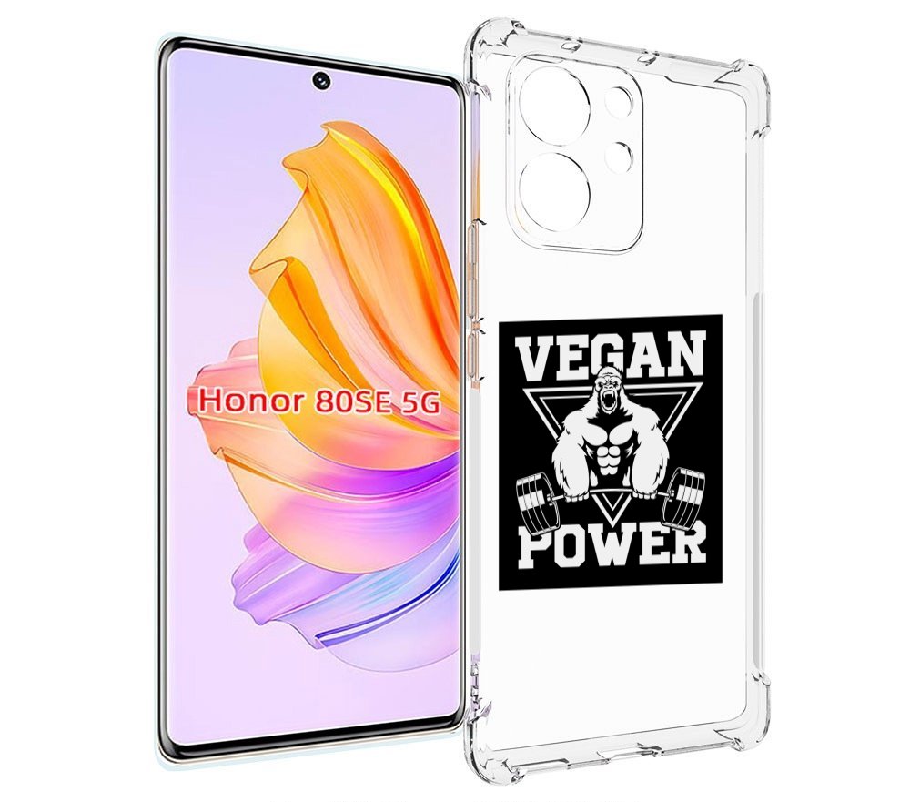 

Чехол MyPads сила-вегана для Honor 80 SE, Прозрачный, Tocco