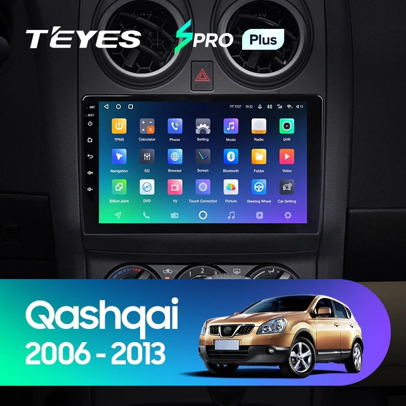 Штатная магнитола Teyes SPRO Plus 464 Nissan Qashqai 1 J10 2006-2013 F2 3280000₽
