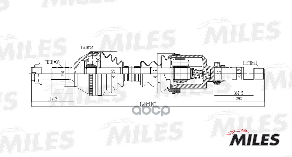 

Привод в сборе Miles GC02147