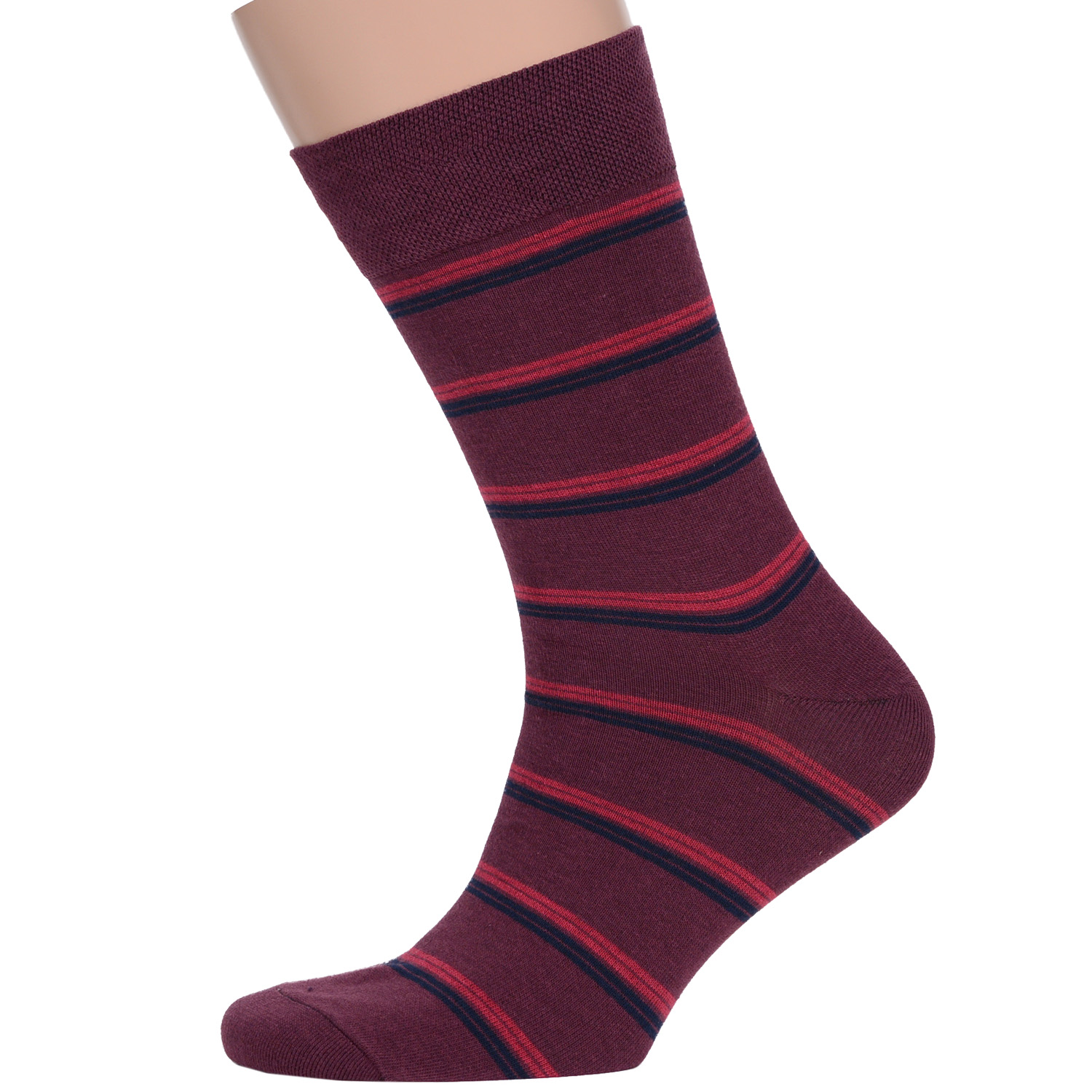 Носки мужские MoscowSocksClub nm-372 бордовые 38-40