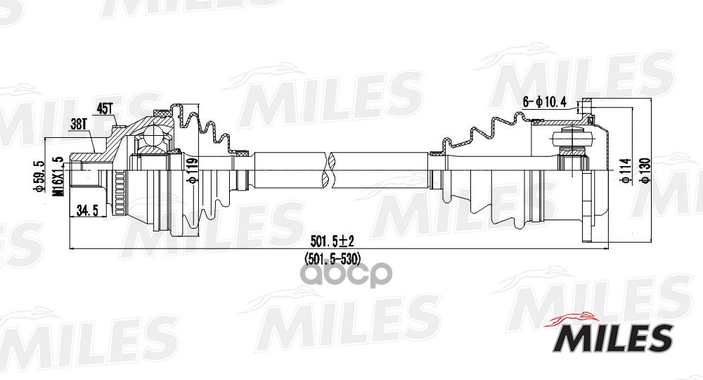 

Привод в сборе Miles GC02008