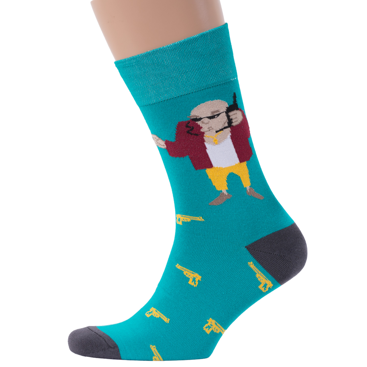 

Носки мужские MoscowSocksClub NM-79 бирюзовые 44-46, NM-79