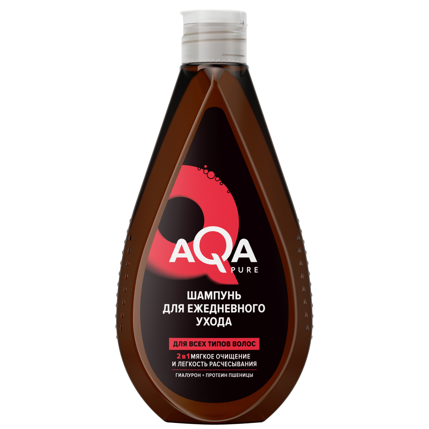 Шампунь увлажняющий с гиалуроном AQA PURE, 400 мл