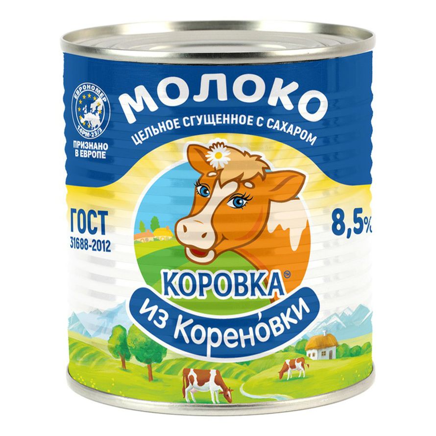 

Сгущенное молоко Коровка из Кореновки 8,5% БЗМЖ 360 г