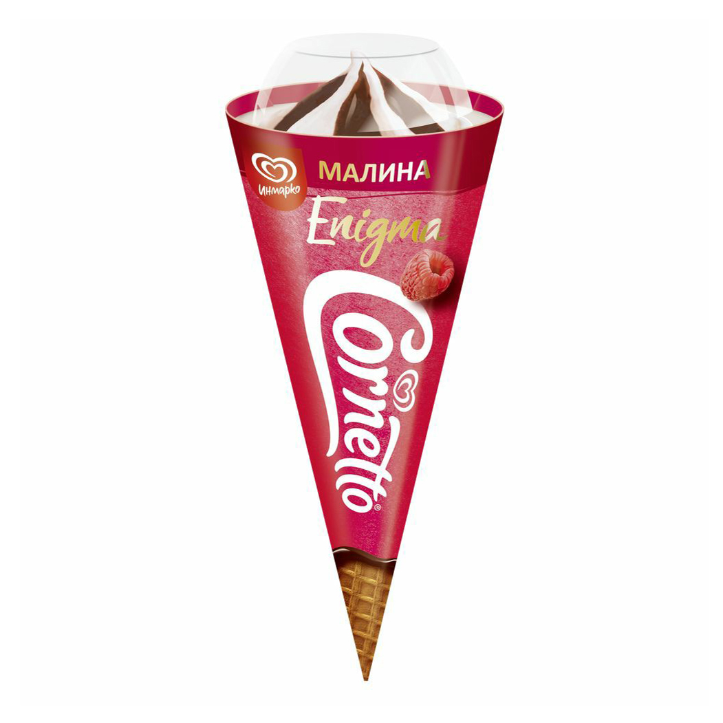 Мороженое пломбир Cornetto Enigma малина БЗМЖ 73 г