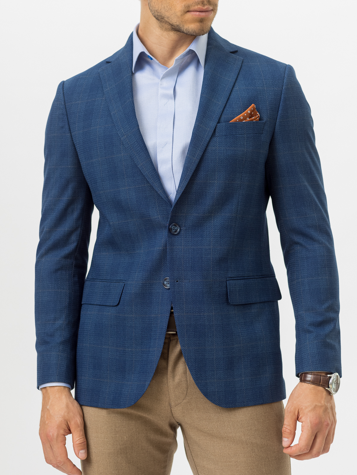 Пиджак мужской Marc De Cler Pi2190.25094 синий 60/182 RU